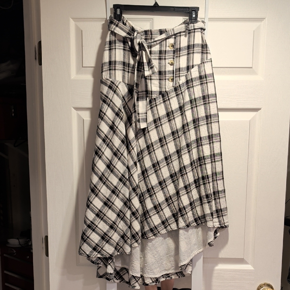 Free People After You Plaid Maxi Skirt
